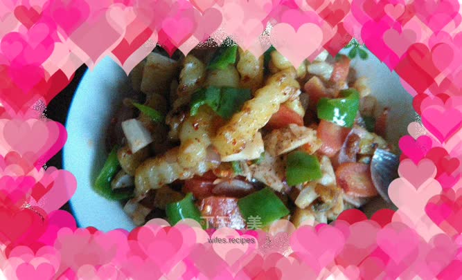 Healthy and nutritious colorful cumin dry pot