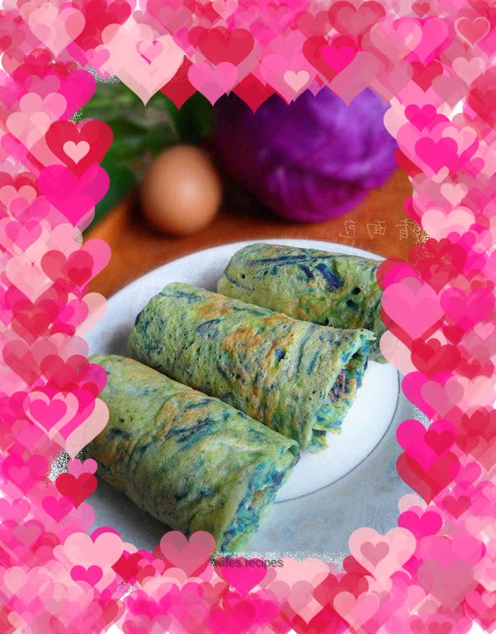 Purple Cabbage Egg Roll