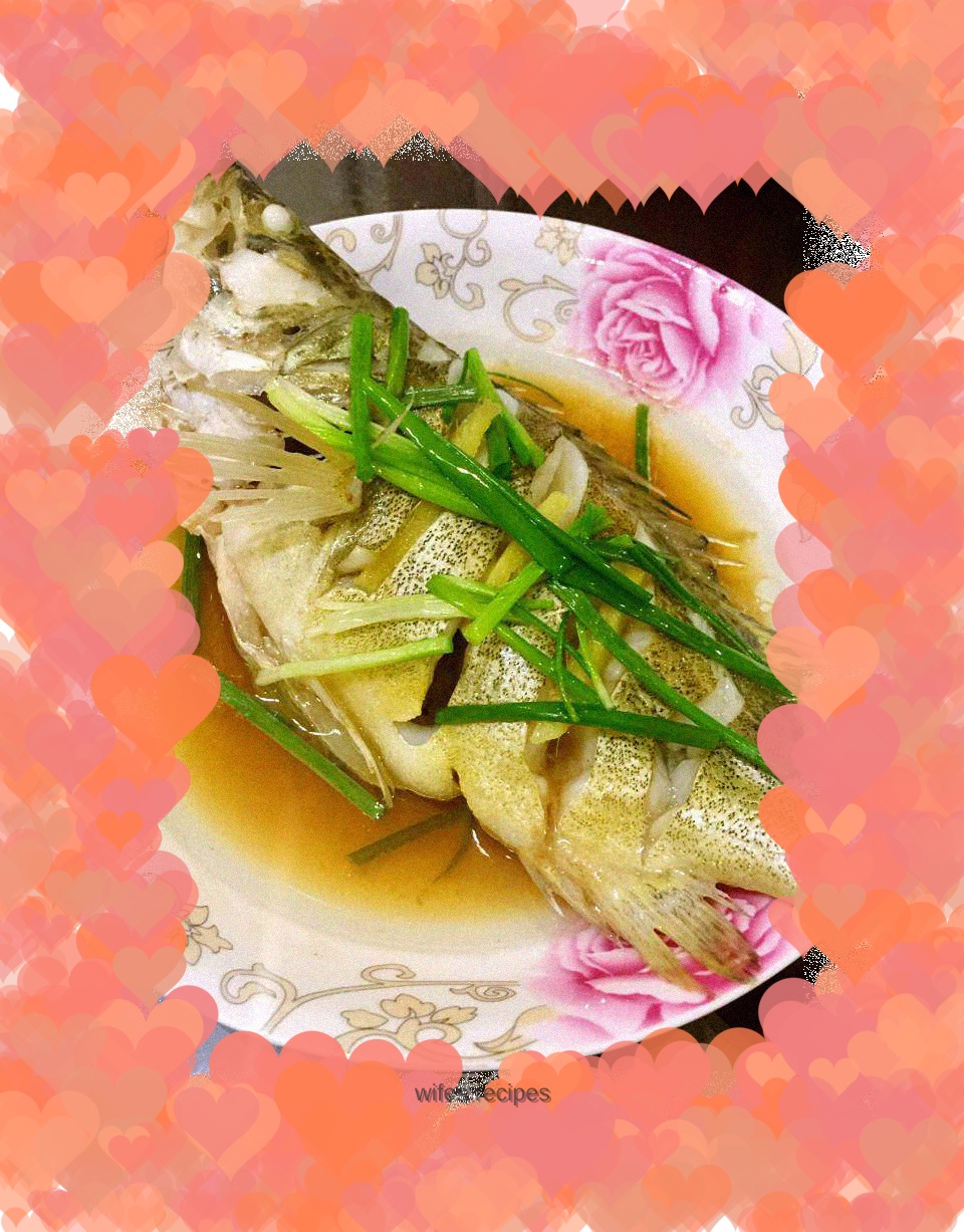 Steamed mandarin fish