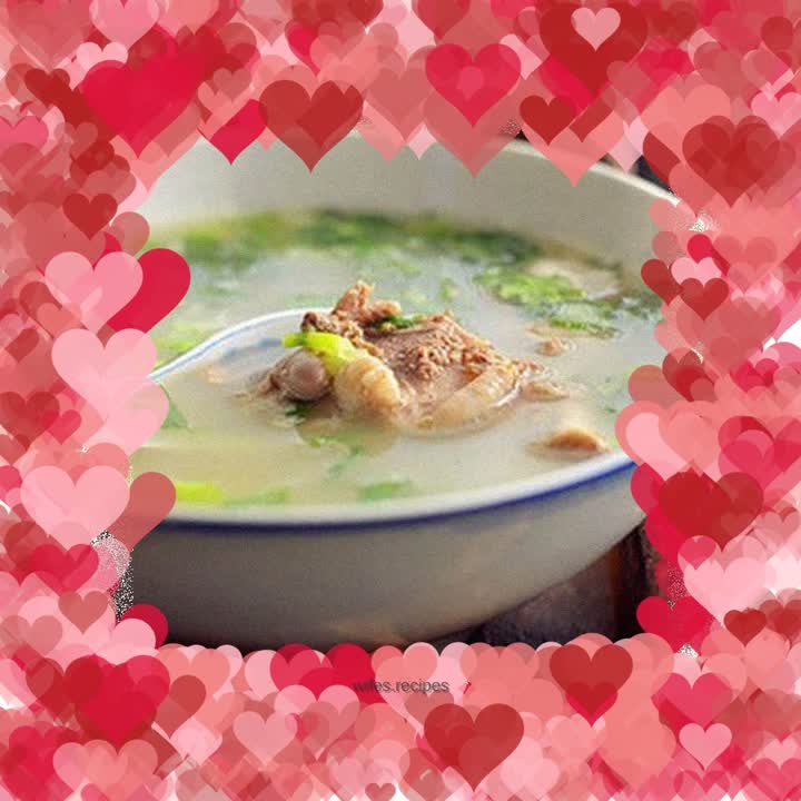 Mutton and radish soup to replenish vital energy