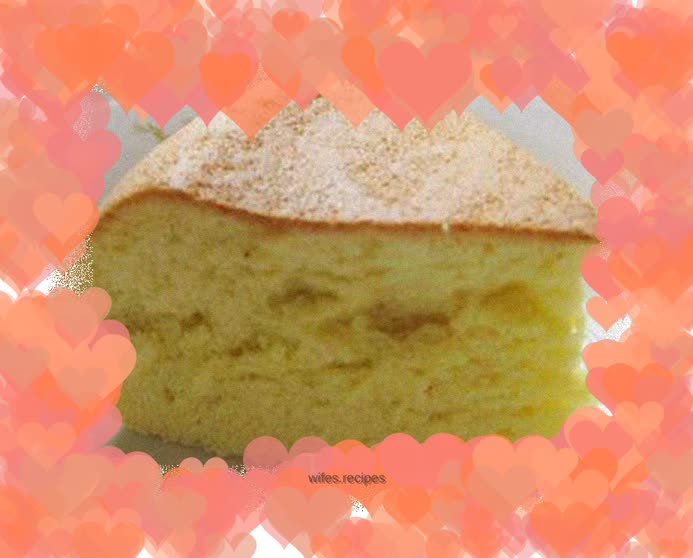 Handmade rice cooker chiffon cake