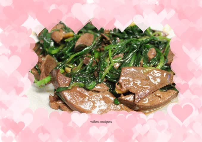 Stir-fried pork liver with leeks