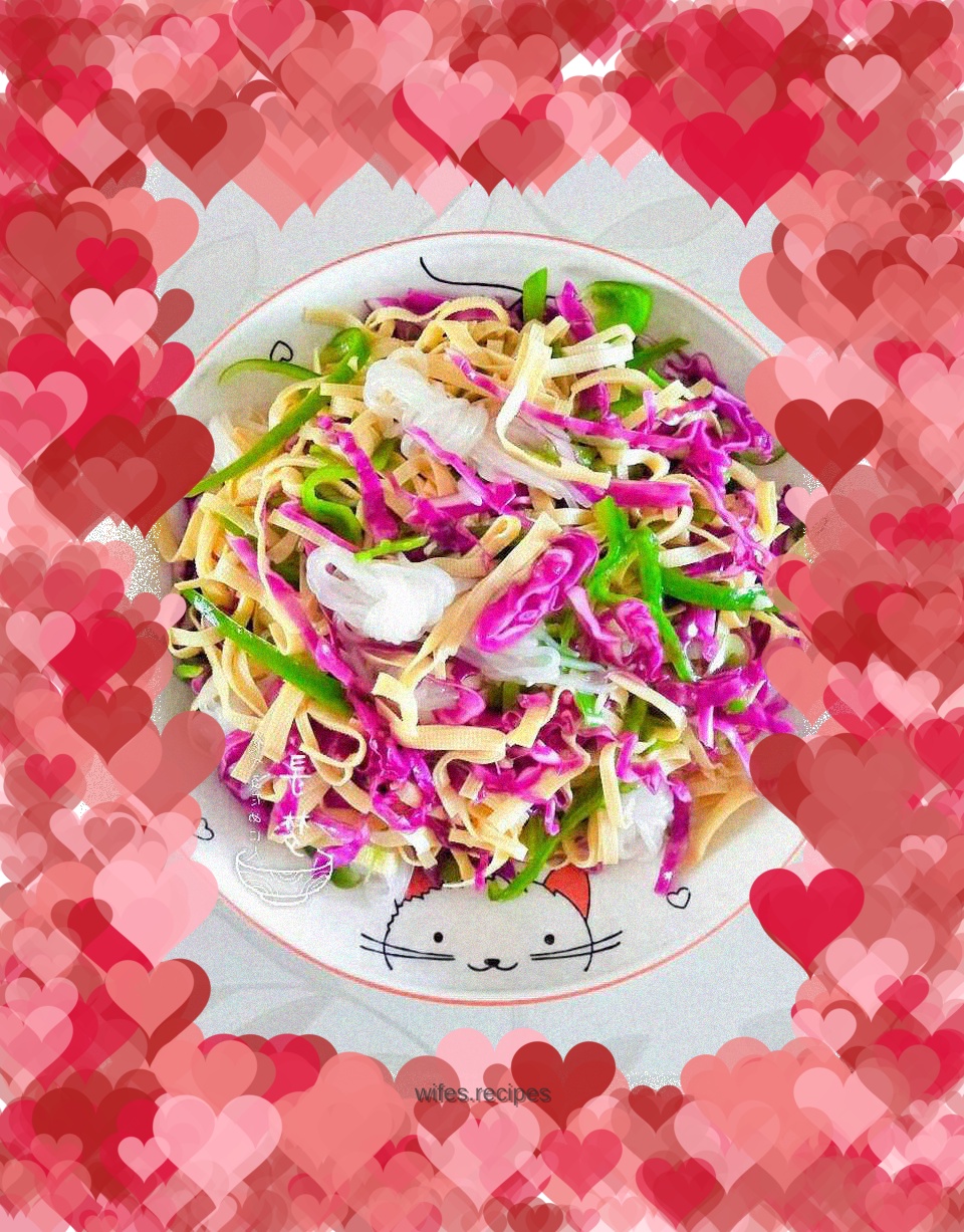 Dry tofu mixed with konjac shreds