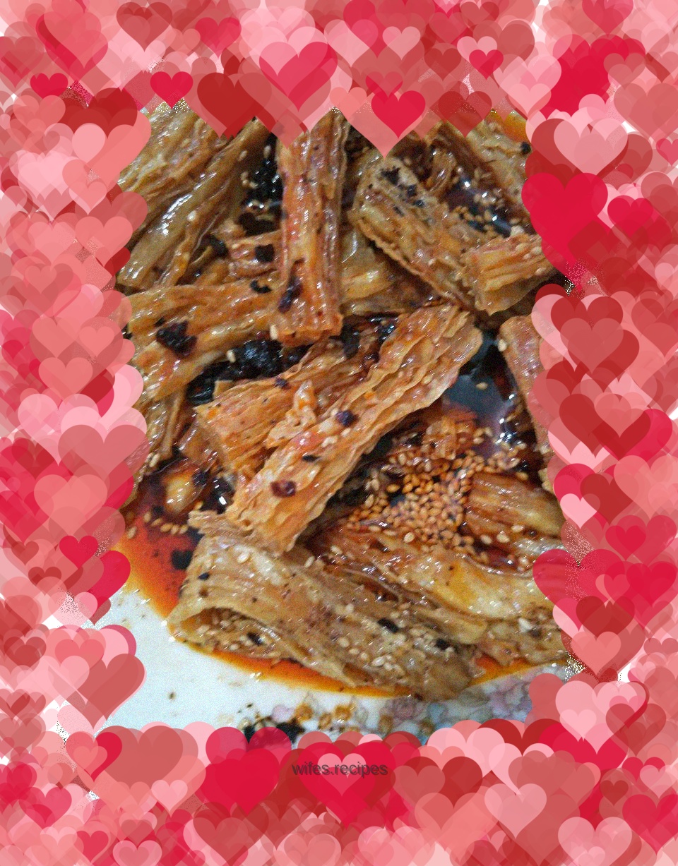 Homemade spicy strips