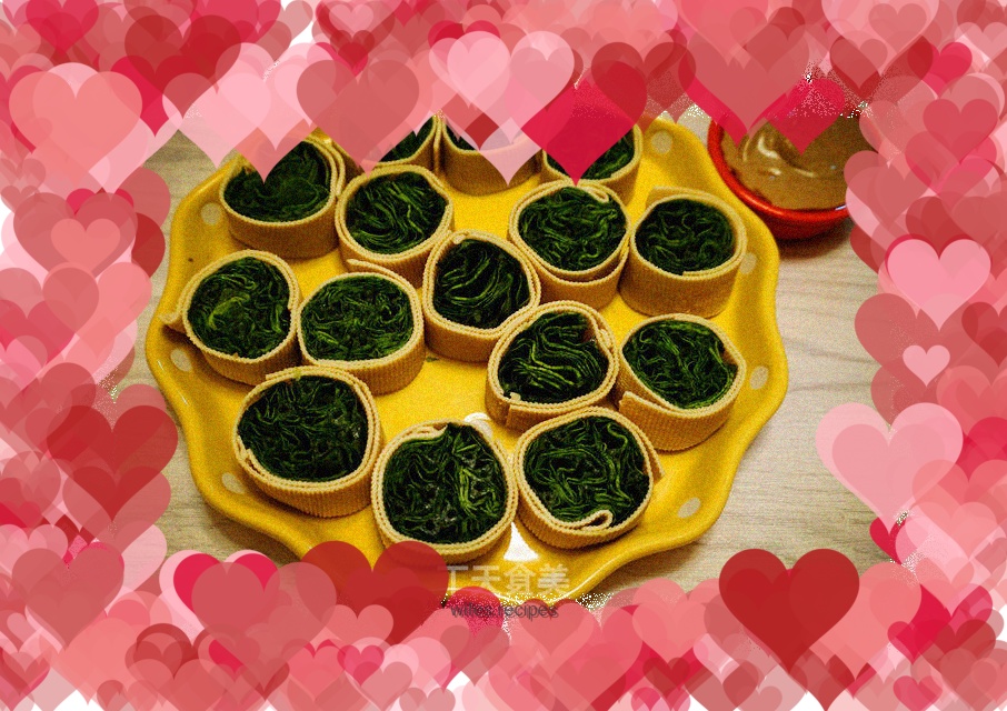 Sesame soy sauce and wheat vegetables