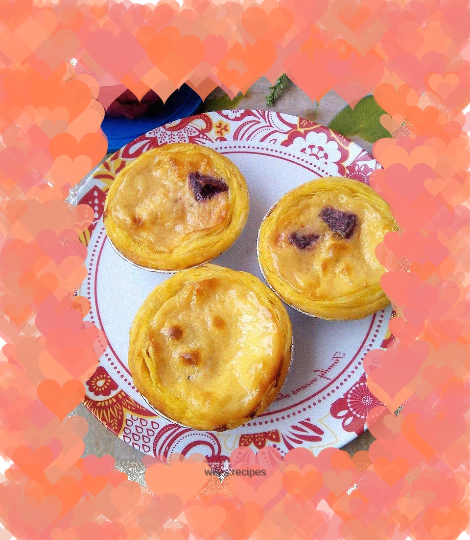 Purple Sweet Potato Pudding Tart