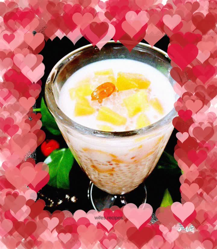 Refreshing drink——Coconut Papaya Sago