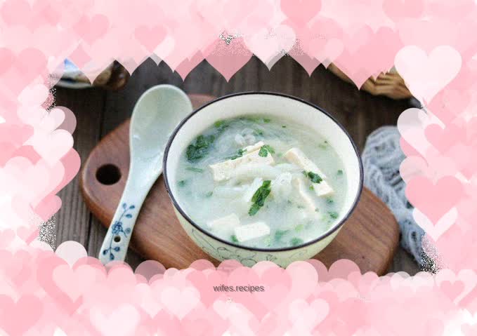 Shrimp skin, radish and tofu soup