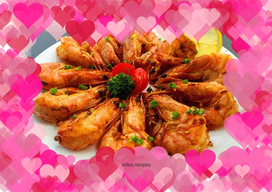 Spicy Ecuadorian Shrimp in Griddle Penaeus Vannamei