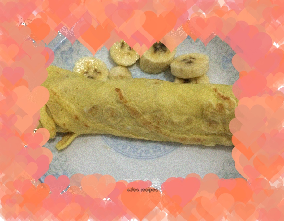 Creamy Banana Quilt Pancake