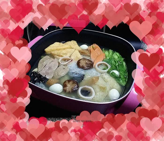 Clear soup assorted hot pot