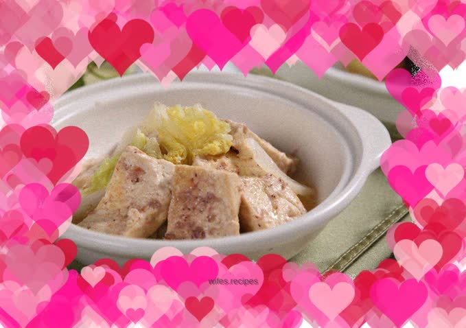 Shrimp paste, cabbage and tofu