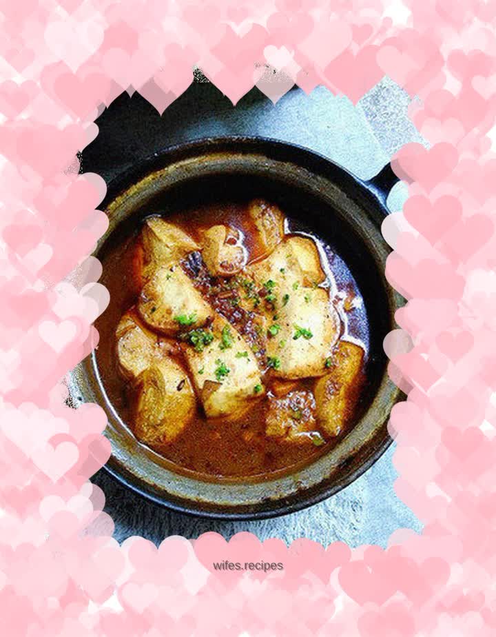 Braised tofu with soy sauce
