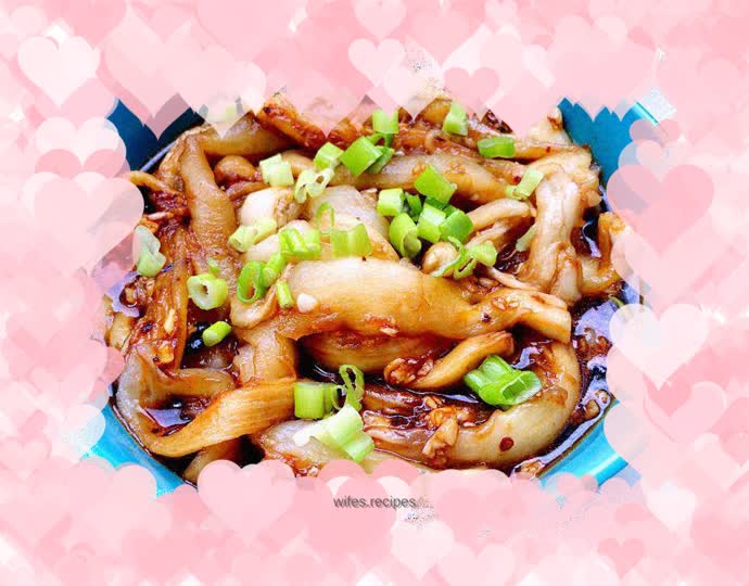 Steamed eggplant with garlic paste