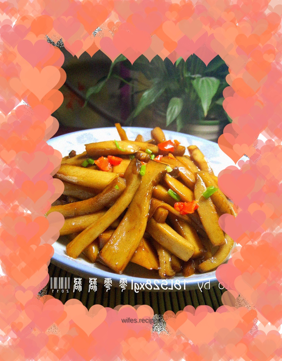 Home-cooked dish: Pleurotus eryngii in oyster sauce