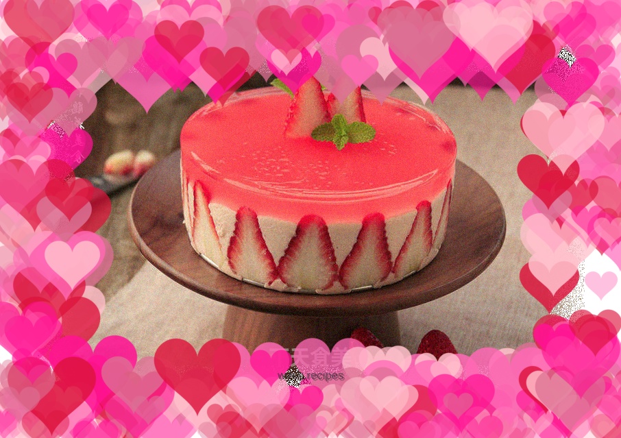 Strawberry mousse cake