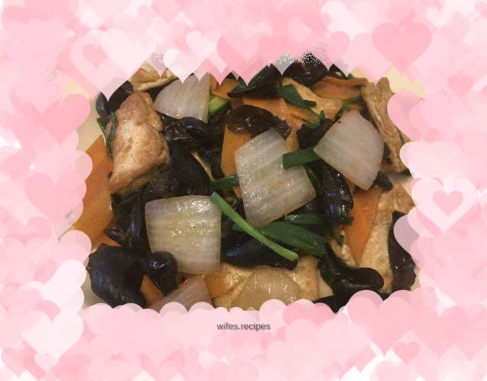 Vegetarian stir-fried mixed vegetables