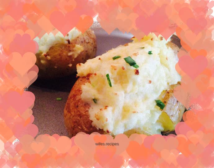 Mashed potatoes twice baked potatoes classic American Western food