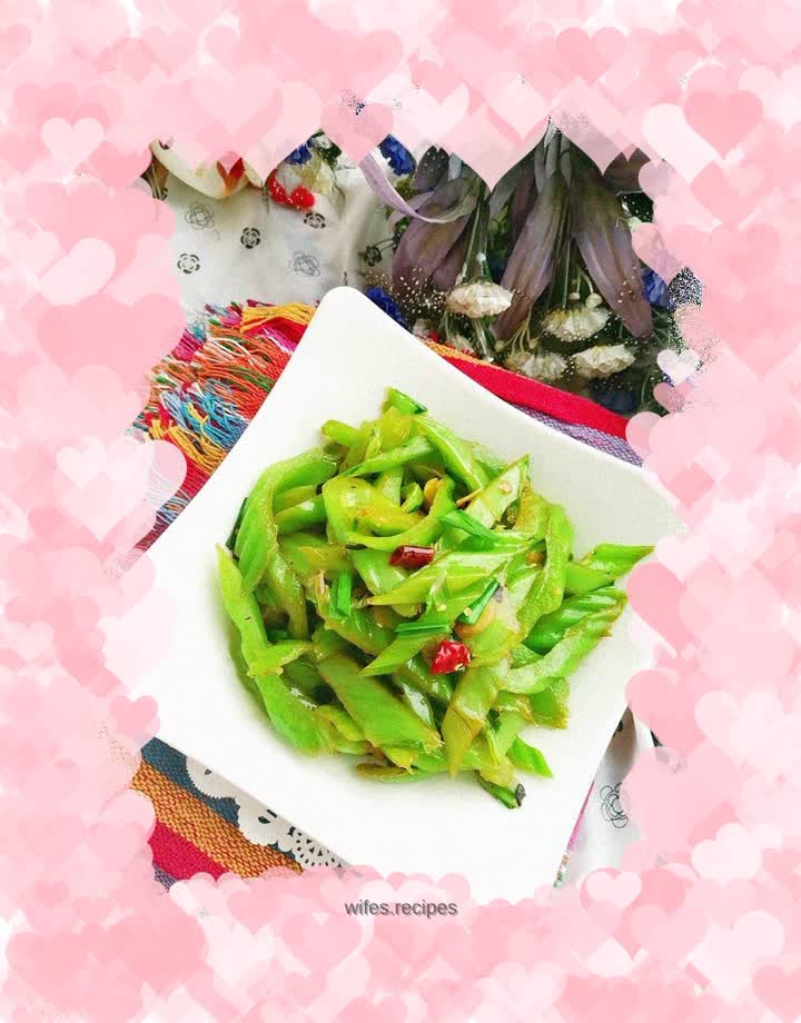 Vegetarian stir-fried mustard stems