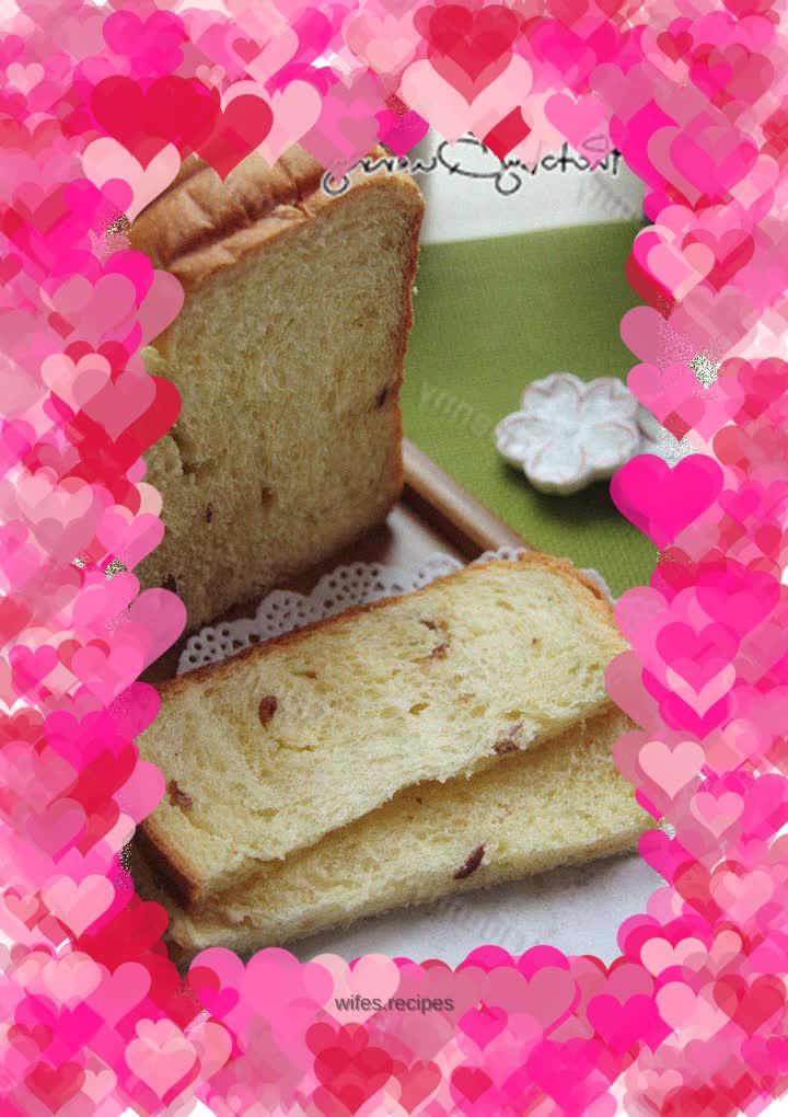 【Cranberry Cheese Toast】——Hand-shaped bread machine version