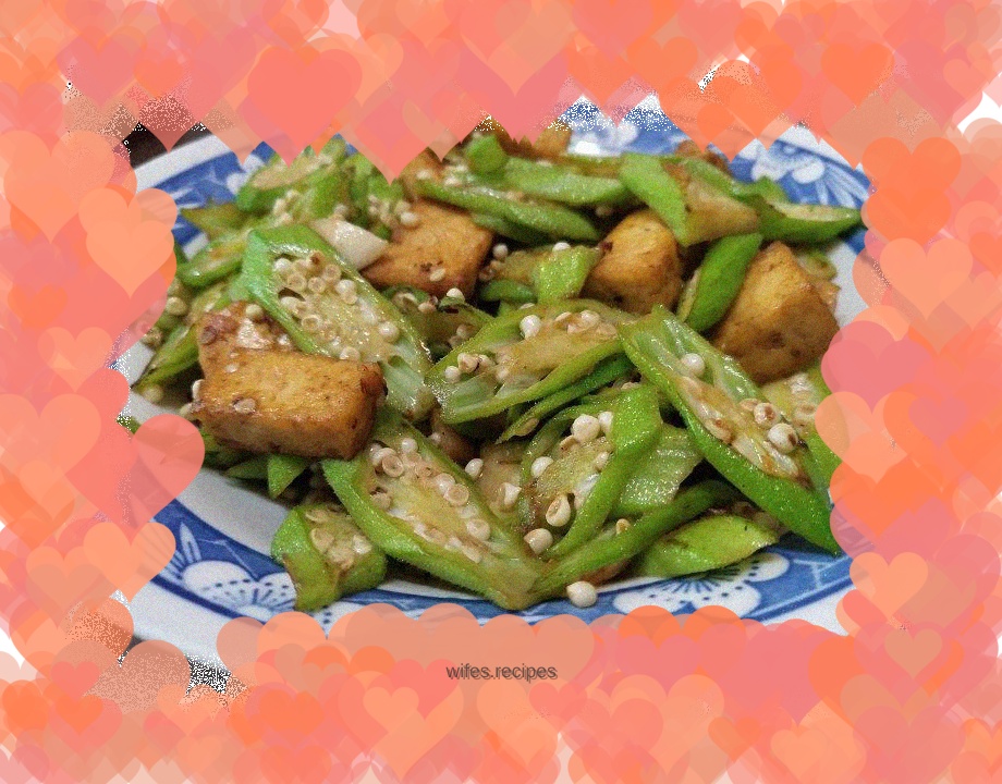 Okra Stir-fried Tofu