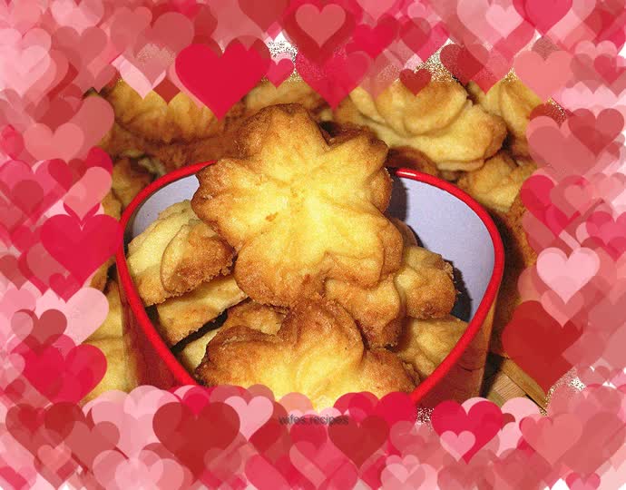 Sakura Coconut Cookies