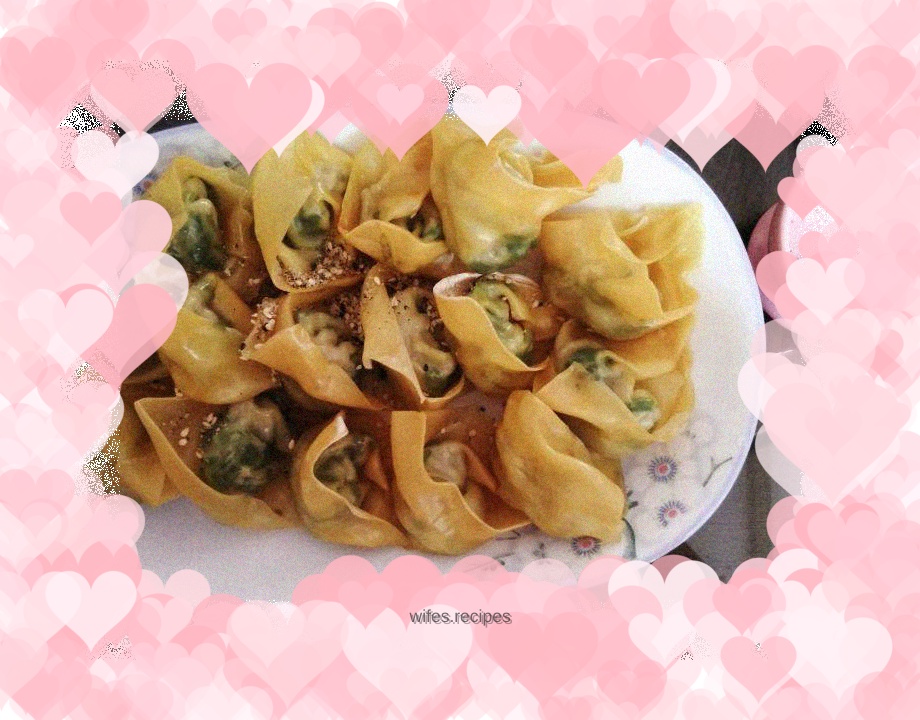 Chive dumplings٩(♡㉨♡ )۶