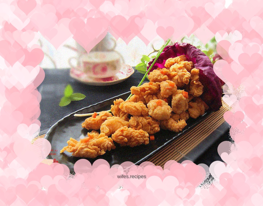 Hot chicken popcorn - how to make chicken popcorn with beautiful scales