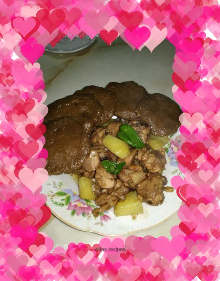 Ground Pot Chicken with Pancake