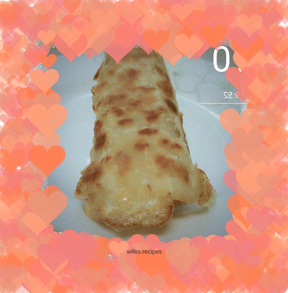 Soft egg and ham cake