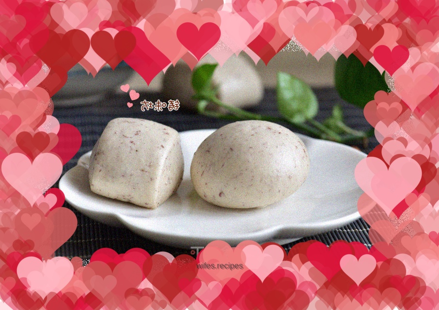 【Handmade red bean steamed buns】