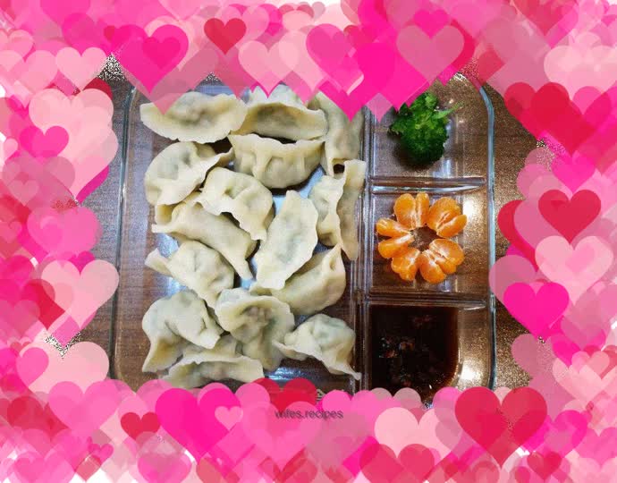Three fresh dumplings