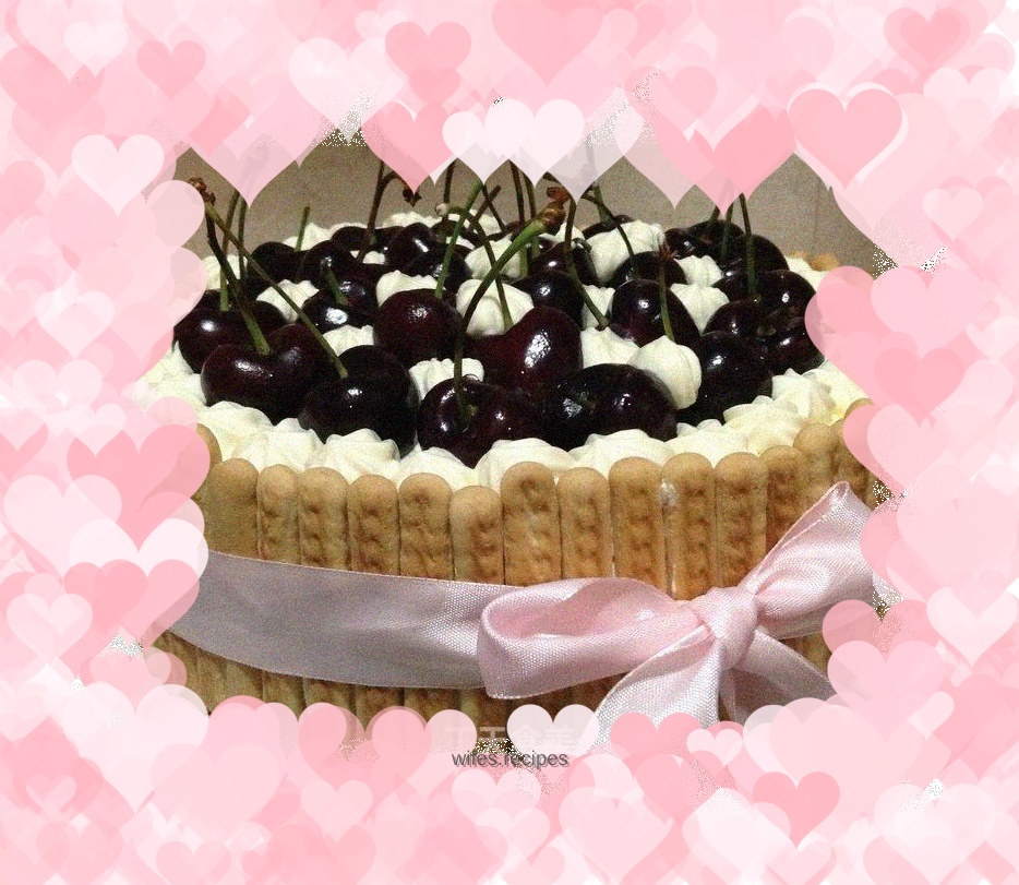 Birthday cake----------Finger cake cherry cake