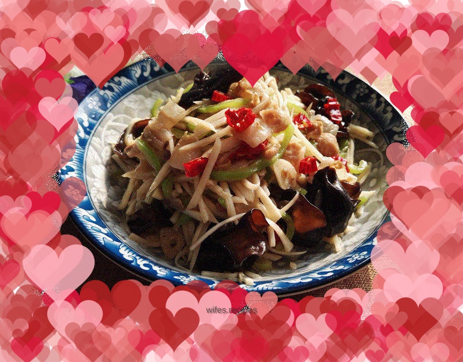 Stir-fried taro with pork belly