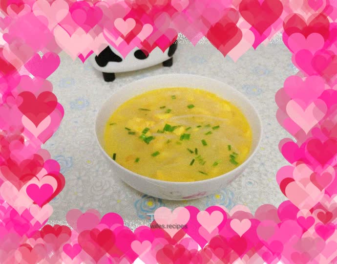 Shredded radish and egg soup