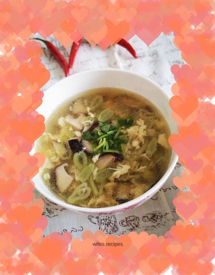 Mushroom and tofu soup