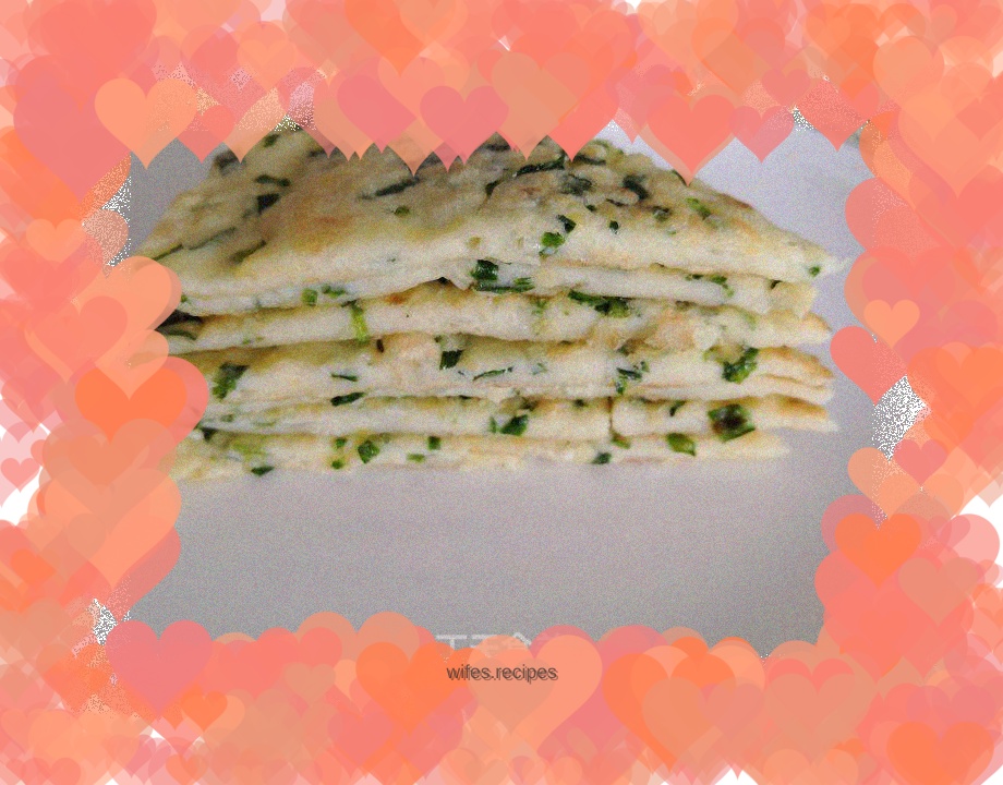 Chive egg pancake
