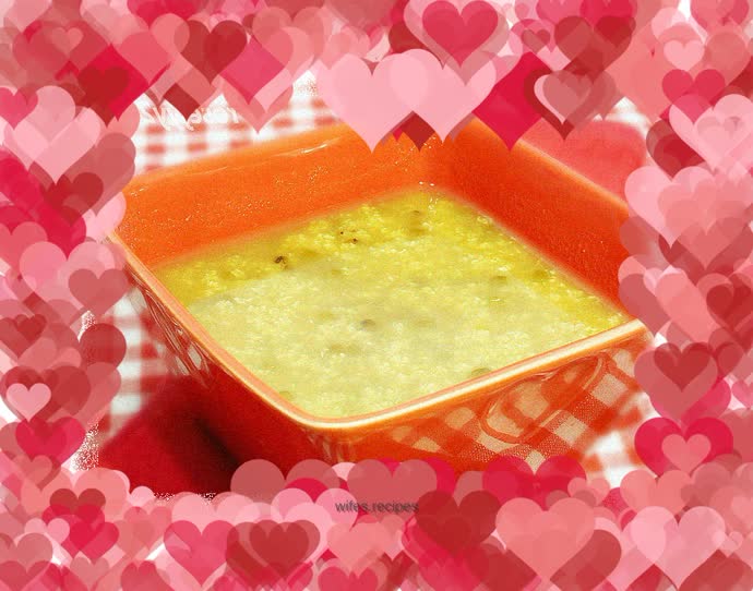 Millet, corn and mung bean porridge