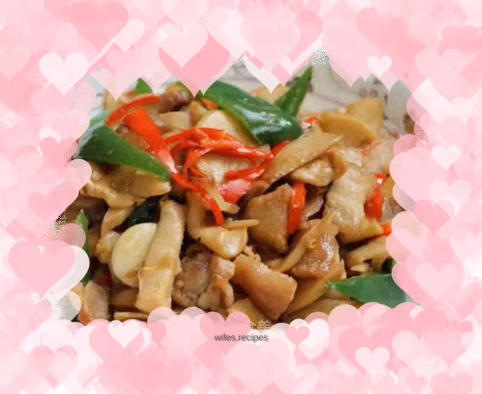 Stir-fried Pork with King Oyster Mushroom