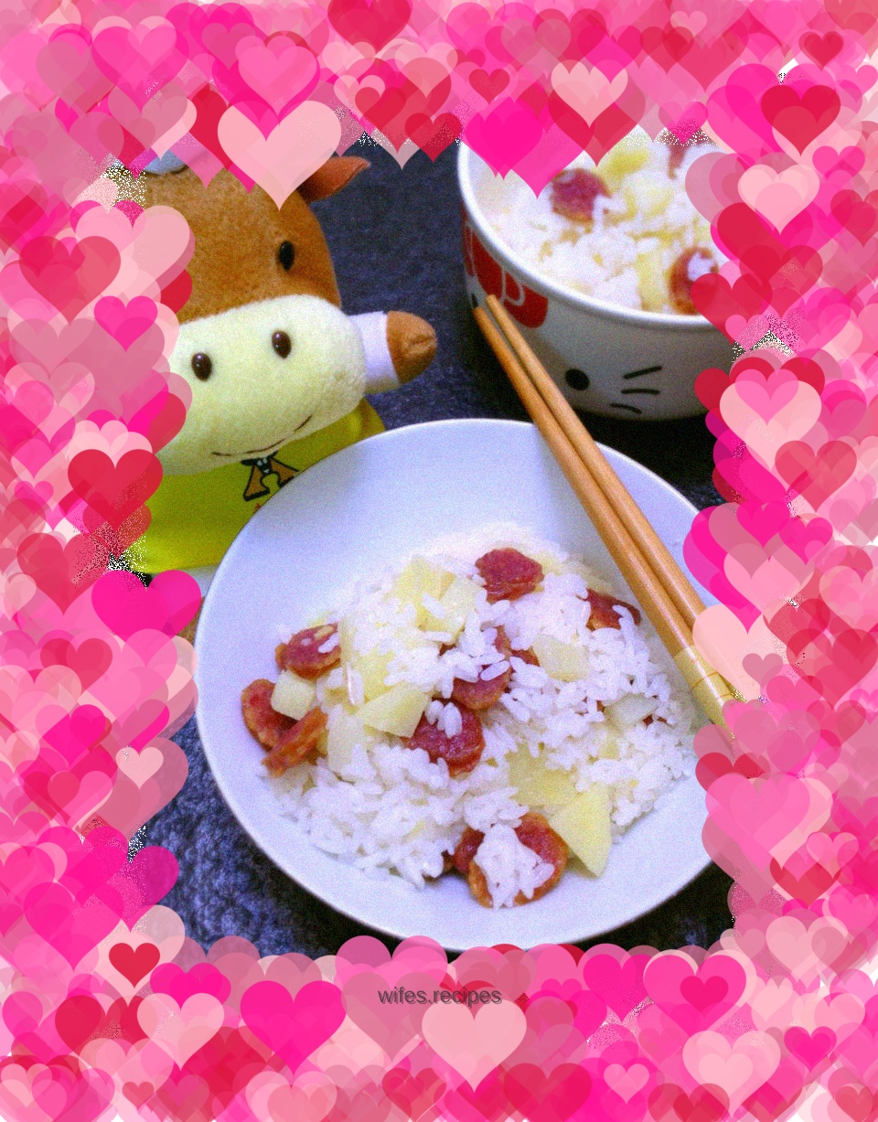 Potato and Sausage Braised Rice