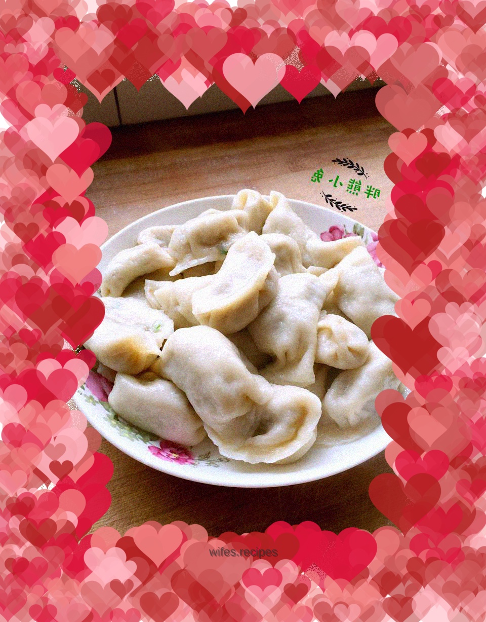 Big meat and celery dumplings