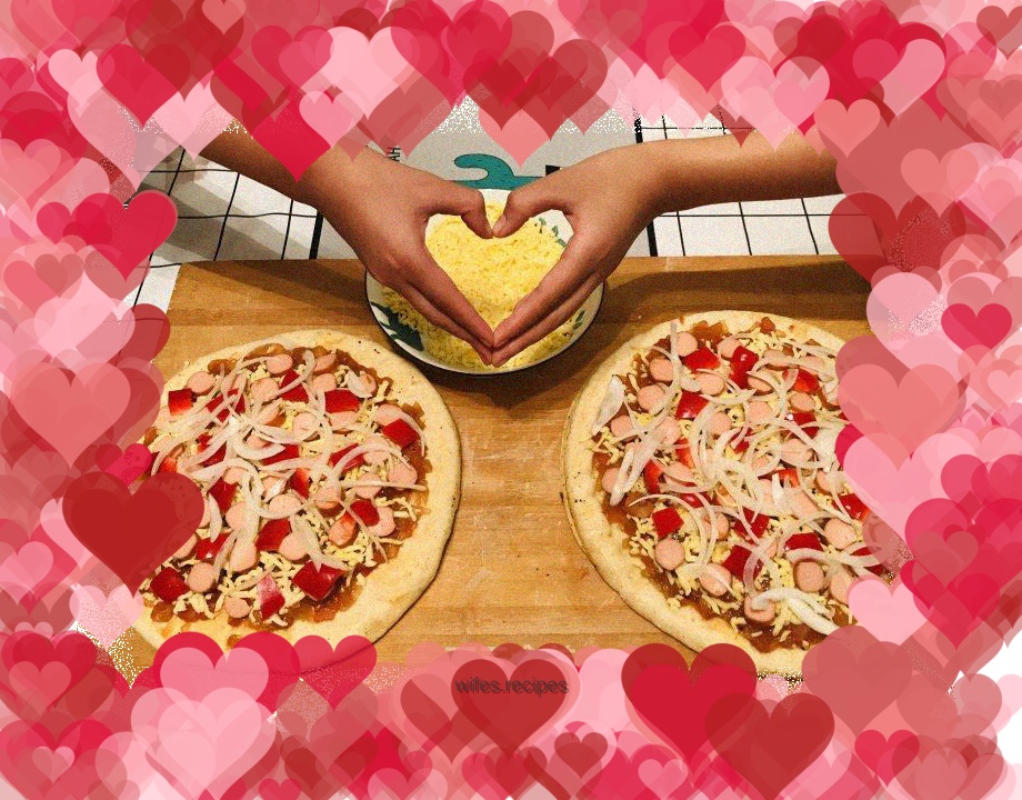 Electric pan version of pizza