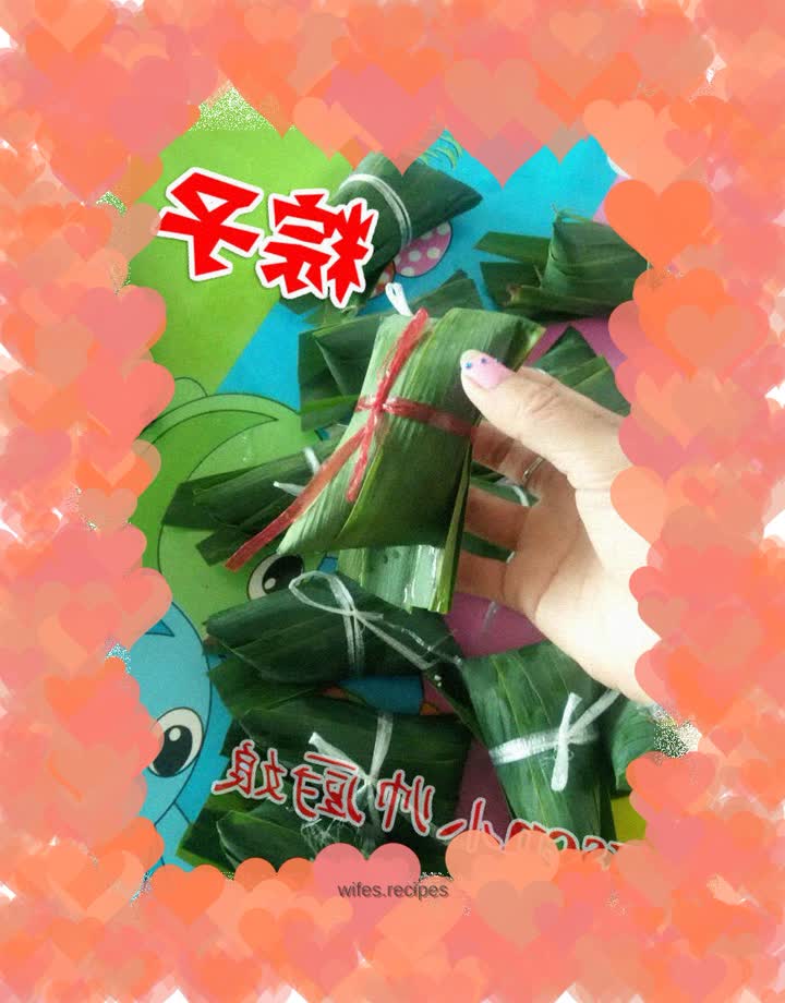 Cowpea and red date rice dumplings~How to make rice dumplings and how to make them