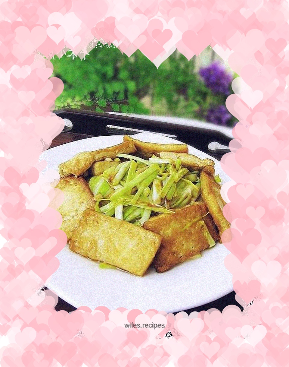 Garlic oyster sauce tofu