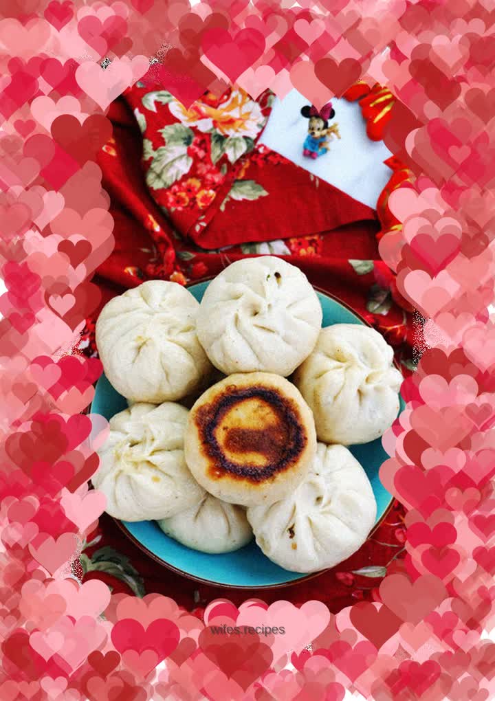 [Sichuan] Pan-fried plum, vegetable and meat buns