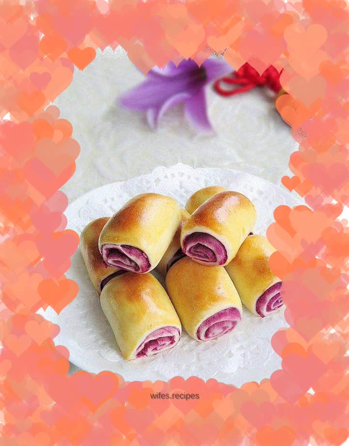 Purple Sweet Potato Egg Roll