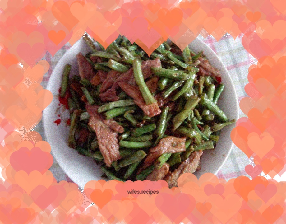 Stir-fried Beans with Sliced Pork