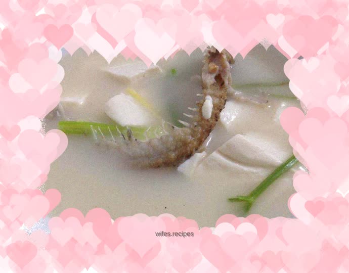 Crucian carp tofu soup