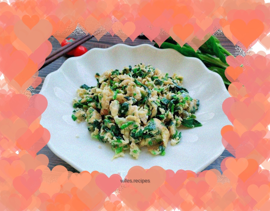 Scrambled Eggs with Oatmeal, Spinach