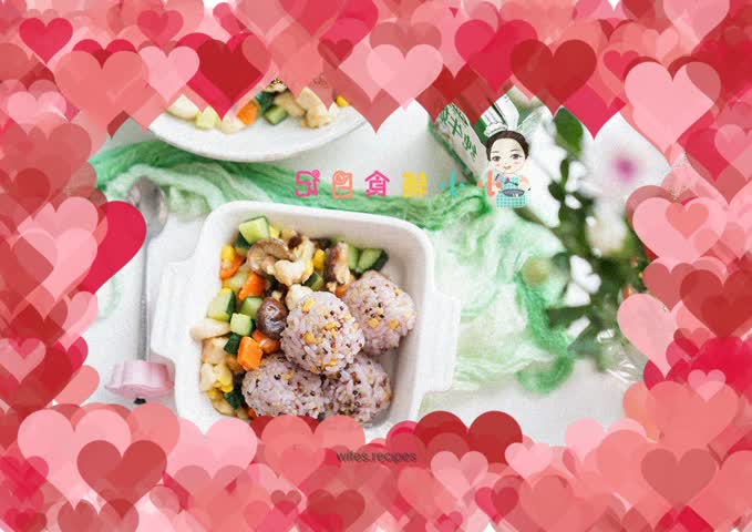 Complementary food for 12 months and above: chicken breast, mixed with diced vegetables set meal